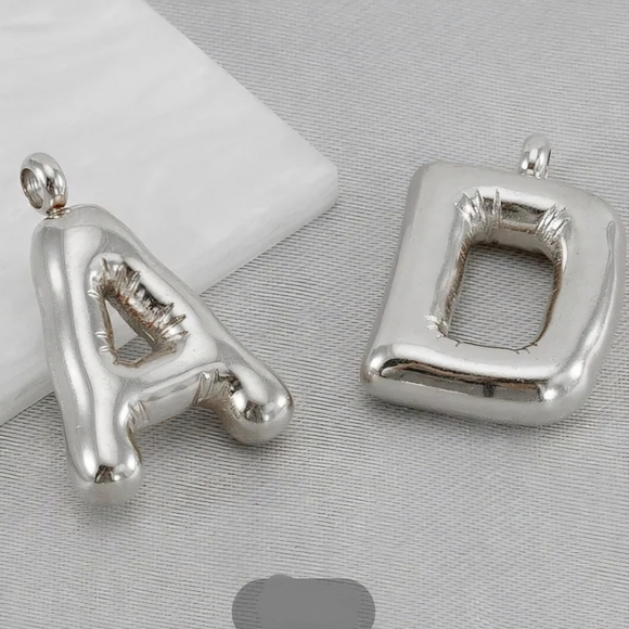 Initial E Pendant Stainless Steel - Picture 4 of 11